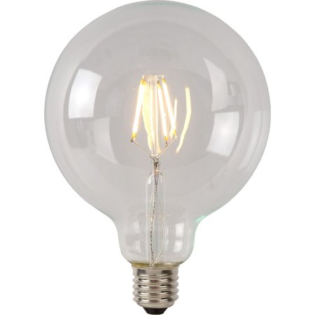 LUCIDE LED Filamentlamp G125 Dimbaar E27 5W 600lm Transparant