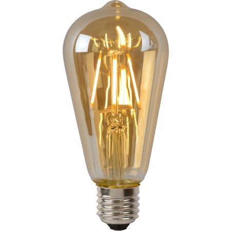 LUCIDE LED Filamentlamp ST64 Dimbaar 5W E27 Amber