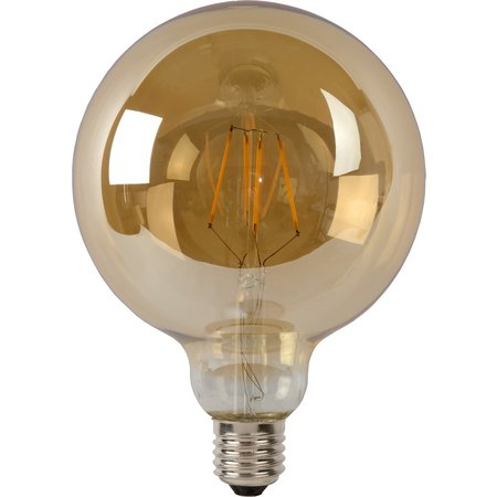LUCIDE LED Filamentlamp G125 Dimbaar E27 8W Amber