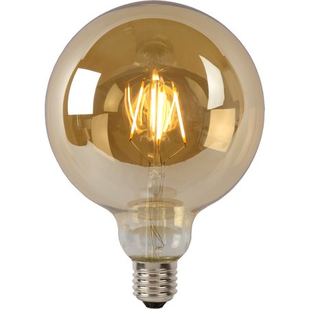 LUCIDE LED Filamentlamp G125 Dimbaar E27 8W Amber