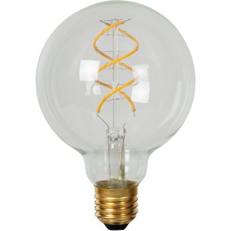 LUCIDE LED Filamentlamp G95 Dimbaar E27 4.9W 460lm Transparant