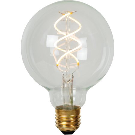 LUCIDE LED Filamentlamp G95 Dimbaar E27 4.9W 460lm Transparant