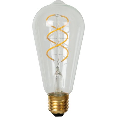 LUCIDE LED Filamentlamp ST64 Dimbaar 4.9W E27 Transparant