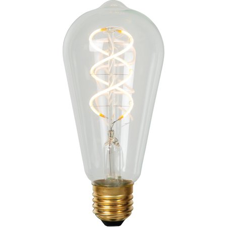 LUCIDE LED Filamentlamp ST64 Dimbaar 4.9W E27 Transparant