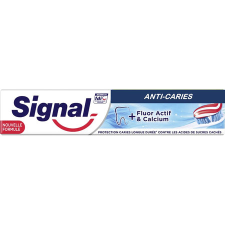 SIGNAL Tandpasta 75ml Anti-Cariës Fluor Actif & Calcium