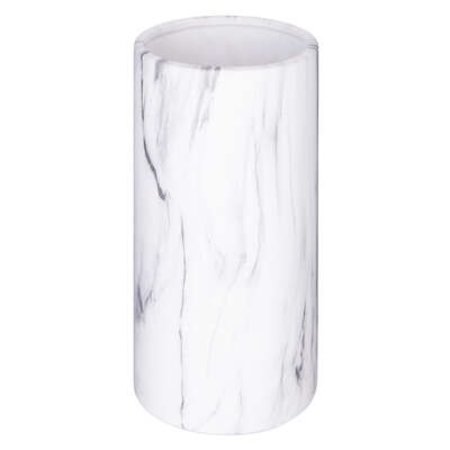ATMOSPHERA Marmeren Cilinder Vaas H20, Wit
