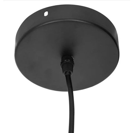 ATMOSPHERA Hanglamp 'Flave' - Zwart metaal, D.19 cm