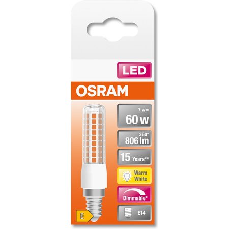 OSRAM Special TSLIM60 LED-Lamp E14 7W Dimbaar Warm Wit