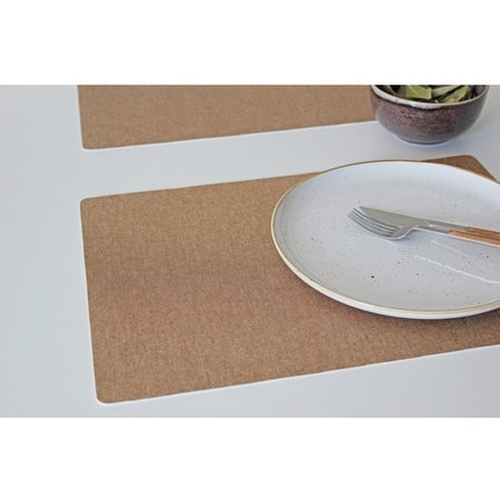 FINESSE Placemat Tabac - 30x43cm - Bruin