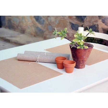 FINESSE Placemat Tabac - 30x43cm - Goudkleurig