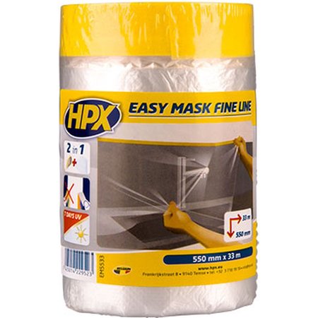HPX Easy Mask Afdekfolie Washipapier - 55cm x 33m