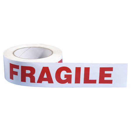 MOTTEZ Kleefband met Tekst 'FRAGILE', 66m 50mm