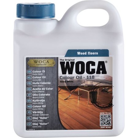 Woca Kleurolie 118 Extra Wit - 1 liter