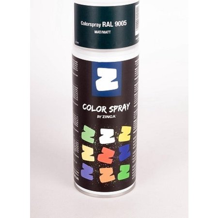 ZINGA Color Spray Gitzwart 400ml Mat