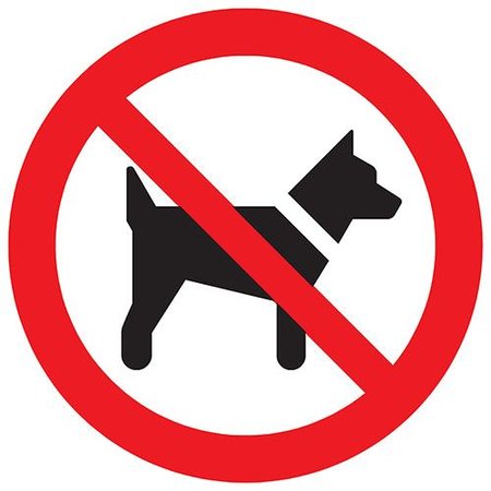Pickup Pictogram Verboden Voor Honden 300mm
