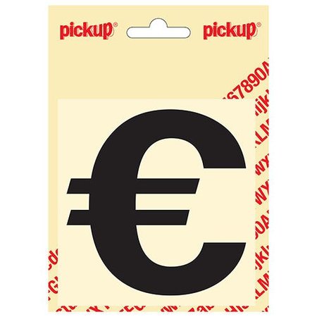 Pickup Plakletter "Euro" 100mm Zwart