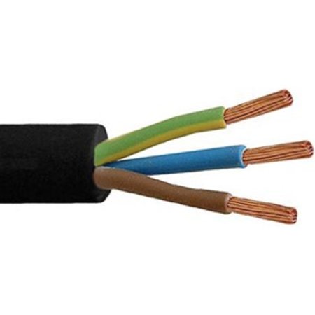 Kabel CTMBN Zwart Rubber 3G 2.5mm²