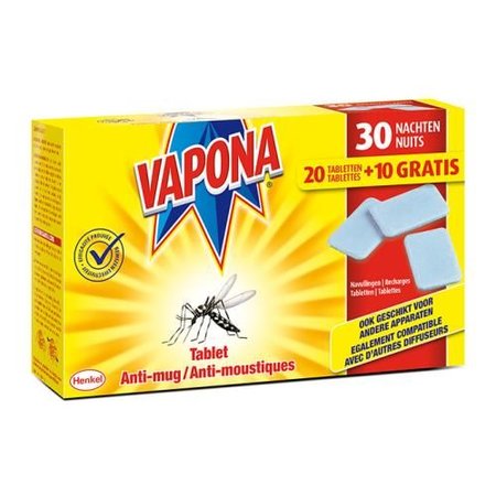 Vapona Tabletten Anti-Mug 20+10 Gratis