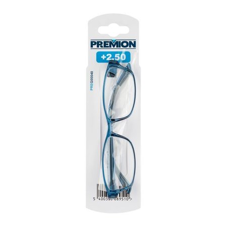 PREMION Leesbril Model 3, Blauw/Zwart, Sterkte +2.50
