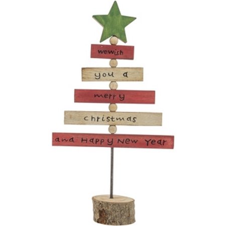 COSY & HOME Kerstboom Hout 16x5x29cm