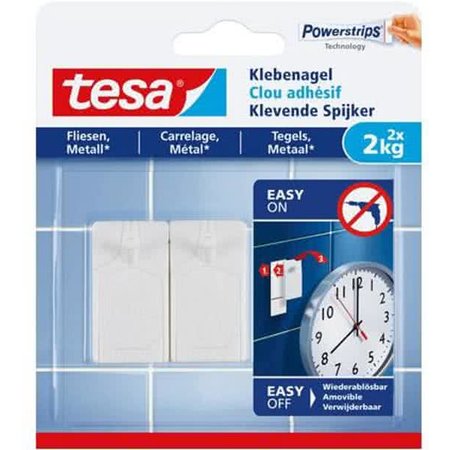 Tesa Powerstrips 2x Klevende Spijker Tegels & Metaal 2kg