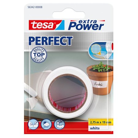 Tesa Extra Power Textieltape Wit 2,75m x 19mm