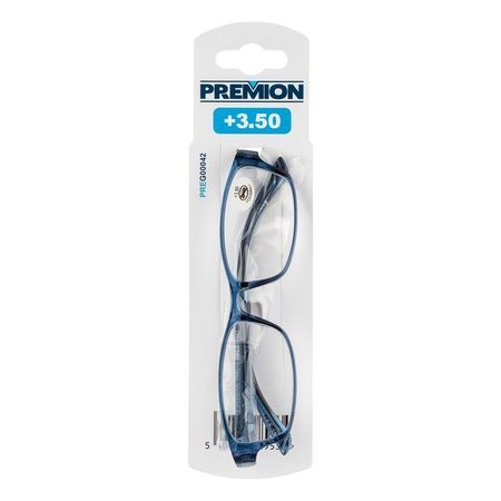 PREMION Leesbril Model 3, Blauw/Zwart, Sterkte +3.50