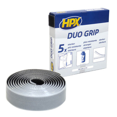 HPX Duo Grip Klittenband Zelfklevend 25mm x 2m