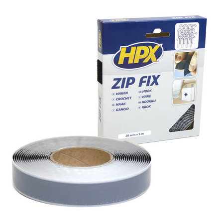 HPX Zip Fix Klittenband (Haak) 20mm x 5m