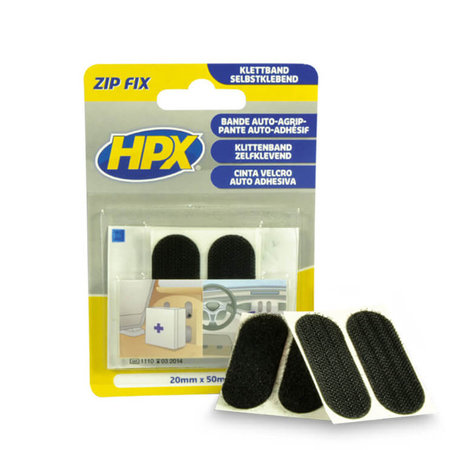 HPX Zip Fix Klittenband Pads 20mm x 50mm