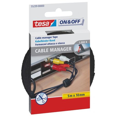 Tesa On & Off Kabel Manager 5m x 10mm
