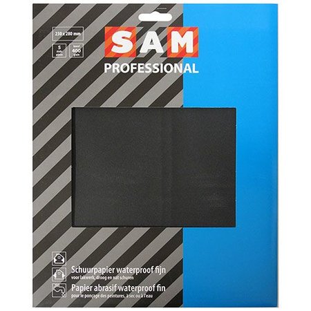 SAM Schuurpapier Professional Waterproof 230x280mm K400 (5x)