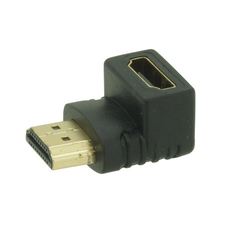Profile HDMI-adapter M-V Vergulde Connectoren 90°