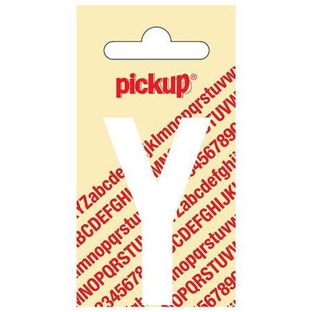 Pickup Plakletter Y 60mm Wit