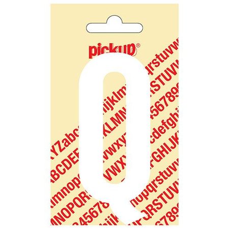 Pickup Plakletter Q 90mm Wit